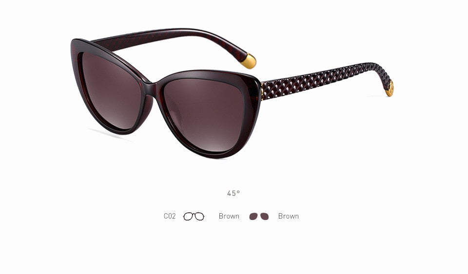 Retro Style Women Black New Sunglass