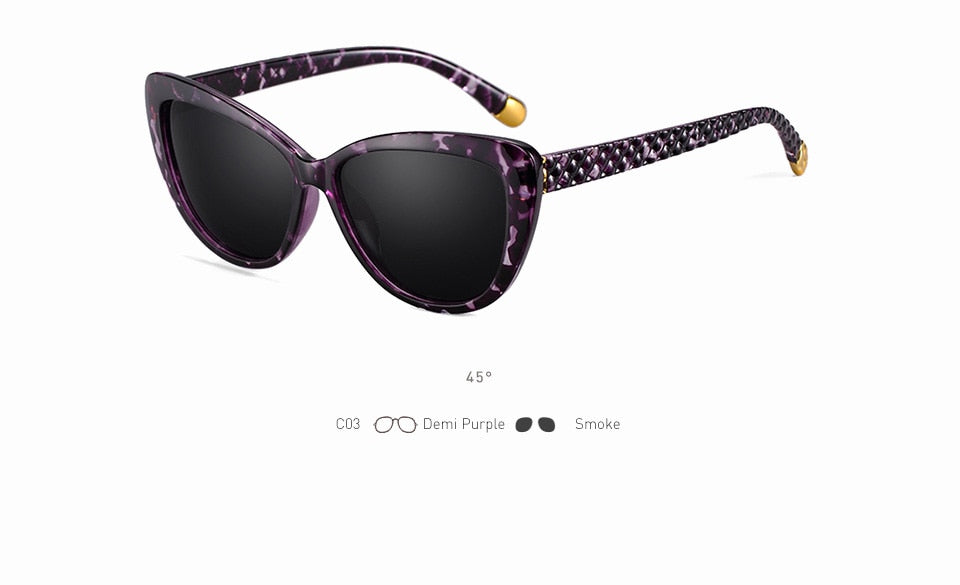 Retro Style Women Black New Sunglass