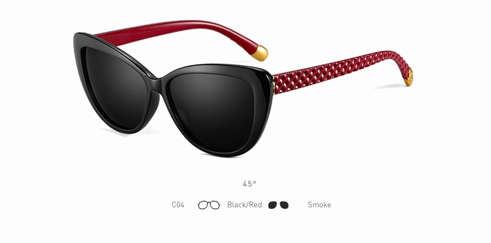 Retro Style Women Black New Sunglass