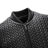 Slim Fit Original Leather Men Bomber Jackets