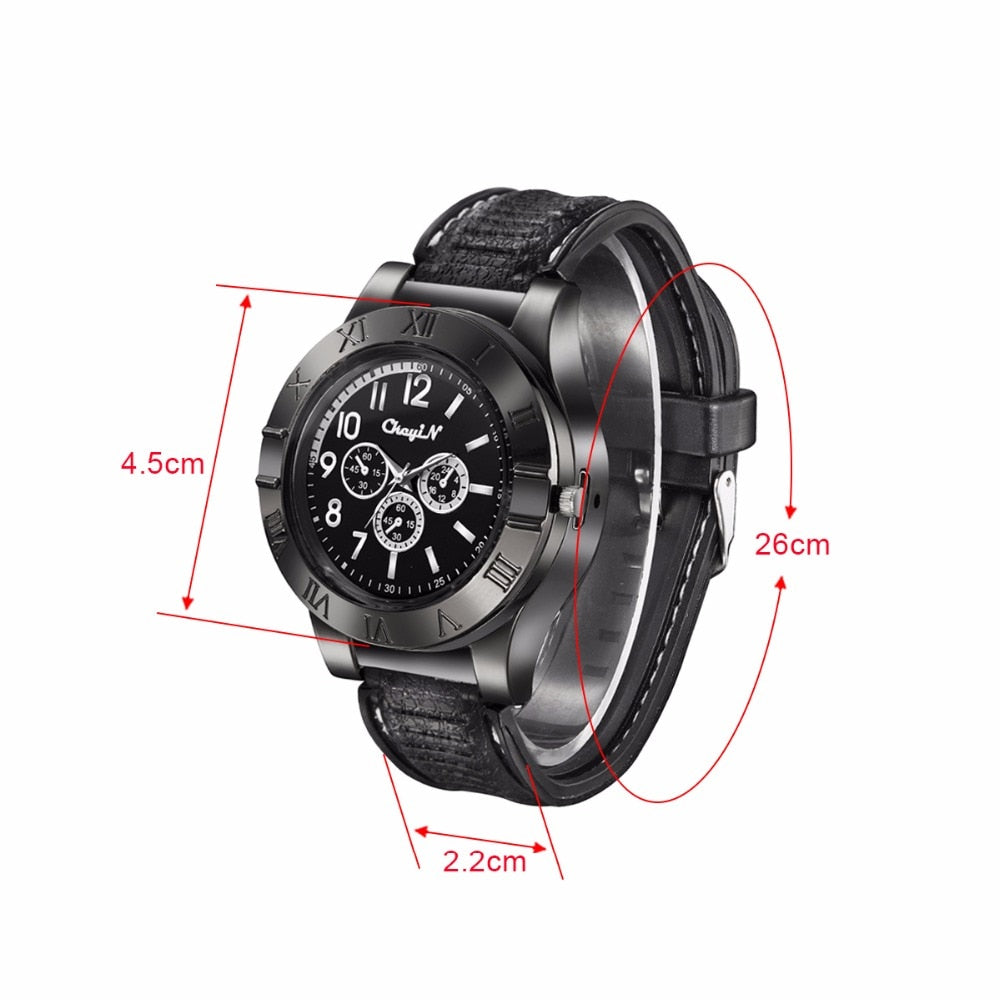 Mens USB Charging Windproof Electric Wristwatch