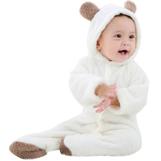Infant Full Body Winter Warm Long sleeve Jumpsuit Pajama