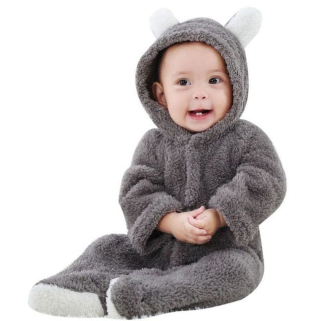 Infant Full Body Winter Warm Long sleeve Jumpsuit Pajama