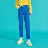 Premium Cotton Solid Straight Trouser Cargo Pant For Girls