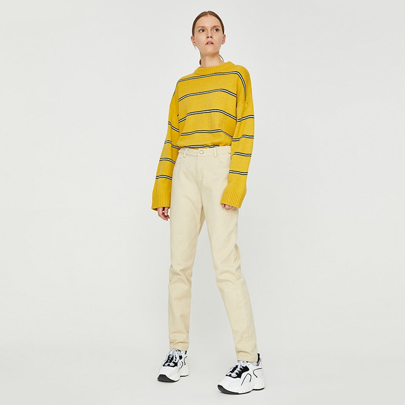 Premium Cotton Solid Straight Trouser Cargo Pant For Girls