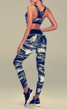 Ladies Elastic Quick Dry Style Running Active Suit For Workout All Years In Black & White