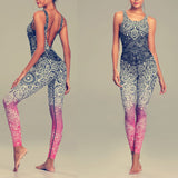 Ladies Elastic Quick Dry Mandela Design Running Active Suit For Workout All Years