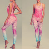 Ladies Elastic Quick Dry Mandela Design Running Active Suit For Workout All Years