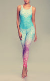 Ladies Elastic Quick Dry Mandela Design Running Active Suit For Workout All Years