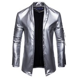 Slim Fit Men Trench Lather Jacket For Autumn Outing and Bike