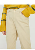 Premium Cotton Solid Straight Trouser Cargo Pant For Girls