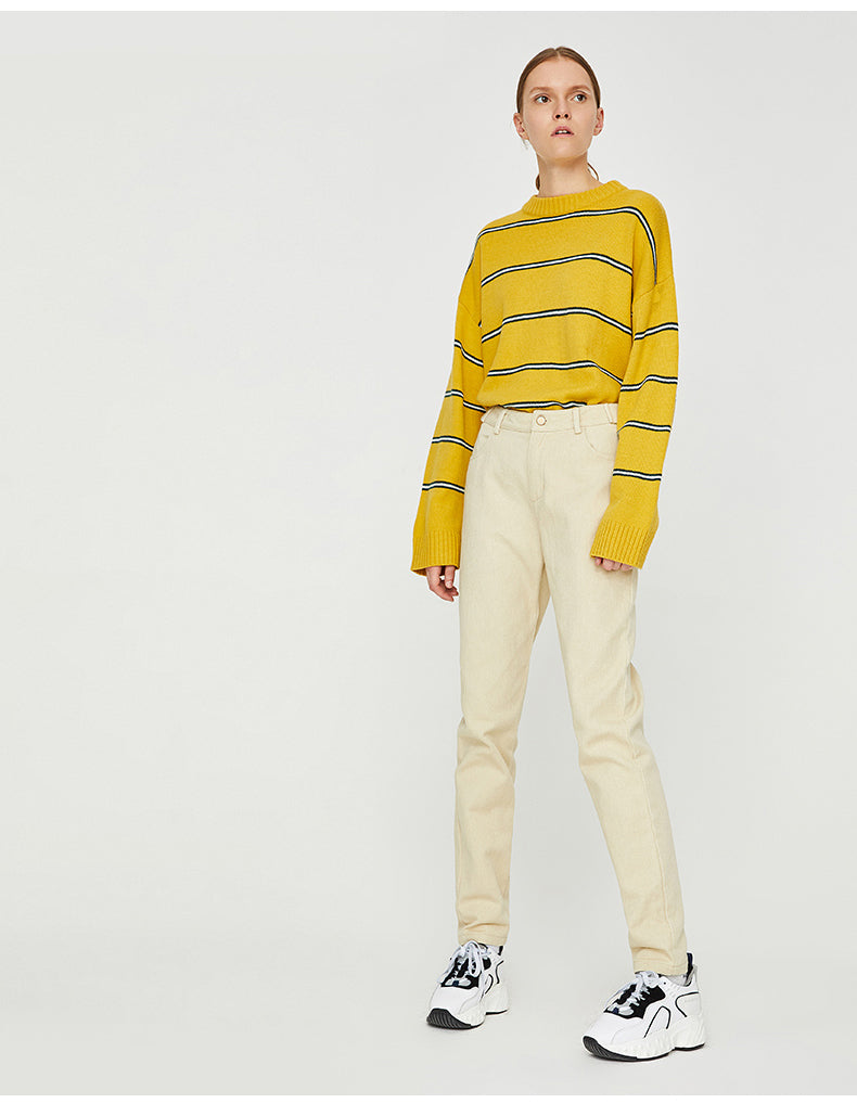 Premium Cotton Solid Straight Trouser Cargo Pant For Girls