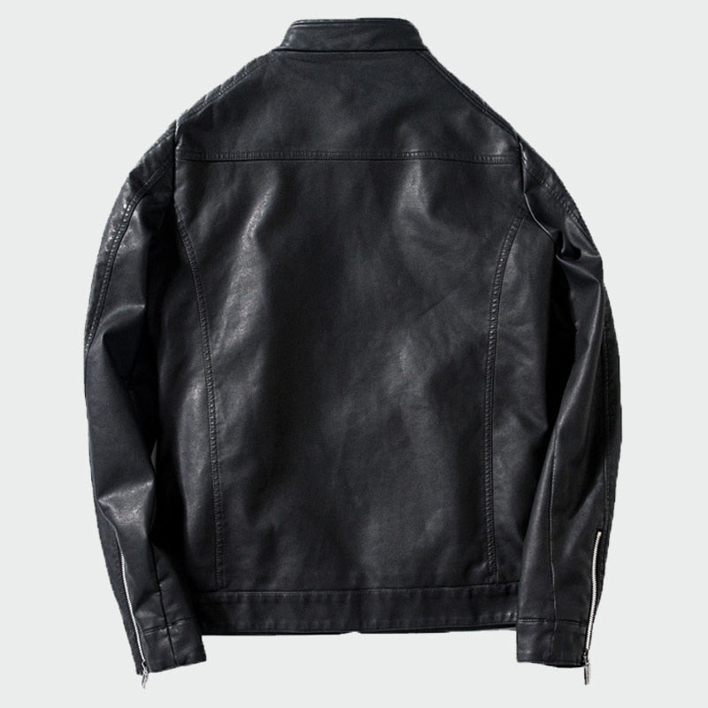 Autumn To Winter Men Faux Lather Jacket