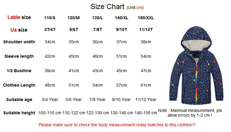 3 To 12 Years Old Boys Windproof Double Deck Jacket By Epidemic
