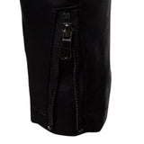 Long Sleeve Pure Lather Mens Jacket For All Season