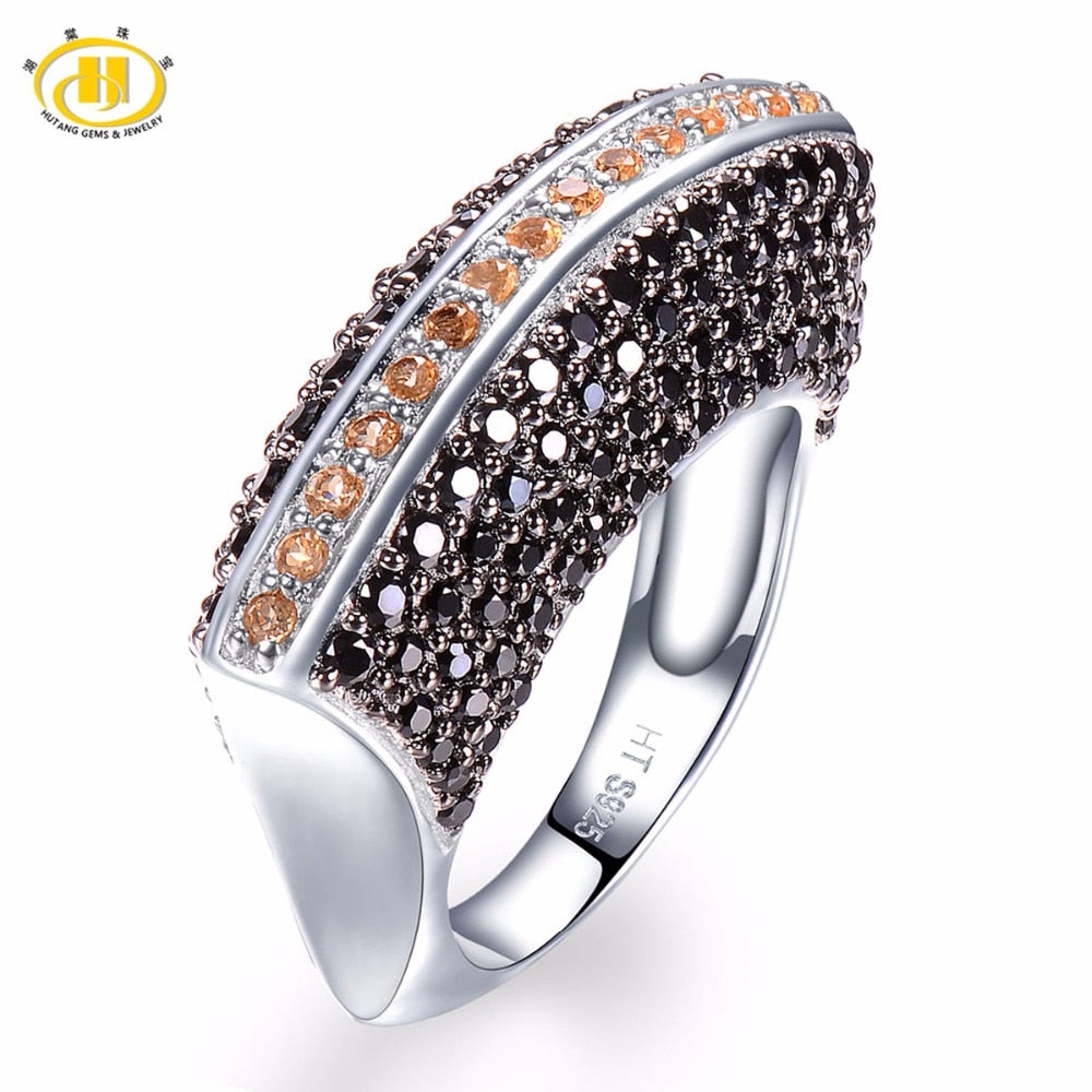 Solid Spinel Citrine 925 Sterling Silver Finest Ring As Gift or Regluar Use