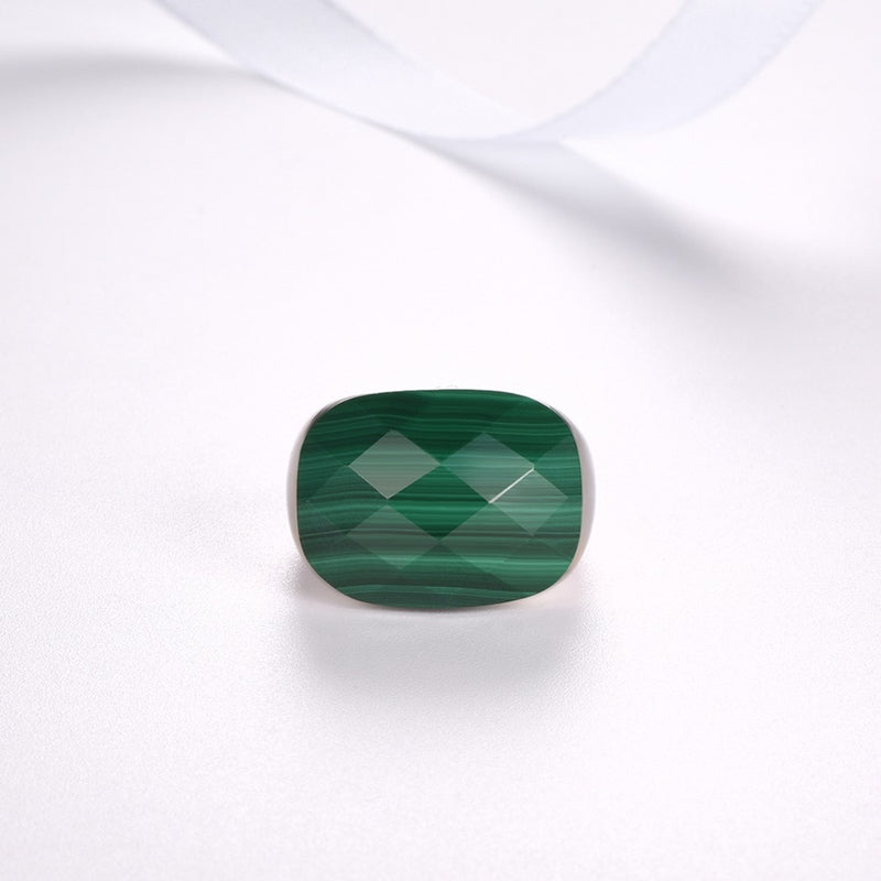 Solid Gemstone Natural Silver Finest Sterling Ring