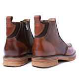 Full Grain Winter Chelsea Business Ankle Retro Men Elegant Boot