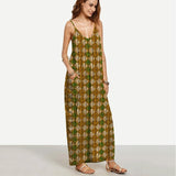 Long Maxi Deep Boho Elegant Sleeveless
