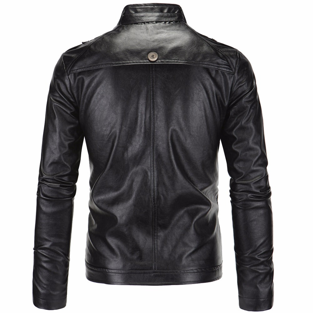Two in One Style Pure Lather Men Gorgeous Looking Jacket
