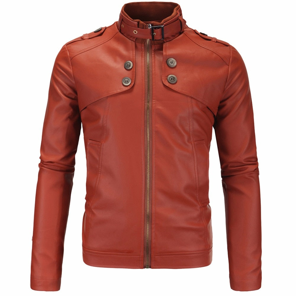 Two in One Style Pure Lather Men Gorgeous Looking Jacket