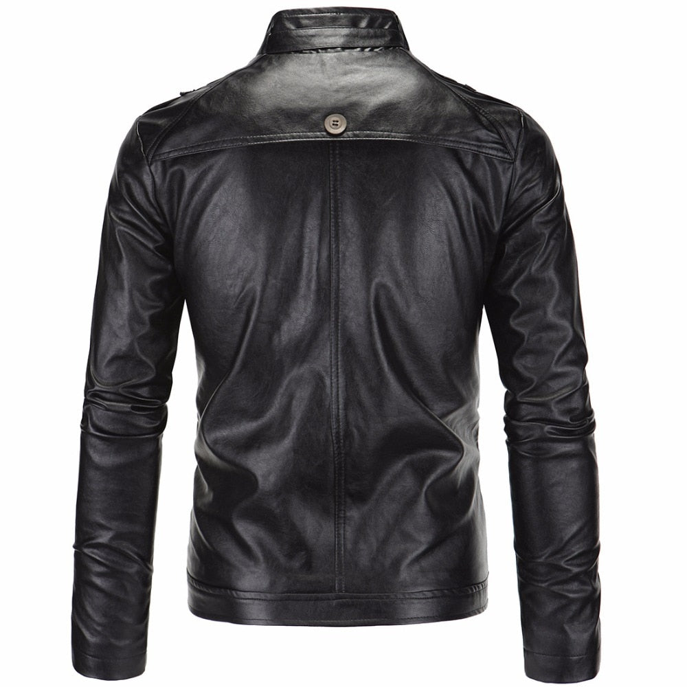 Two in One Style Pure Lather Men Gorgeous Looking Jacket