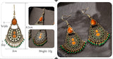Boho Tassel Geometric  Drop Earrings