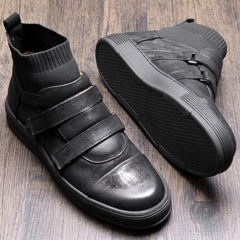 Genuine Leather Hook Ankle Boot  New 2020 UP