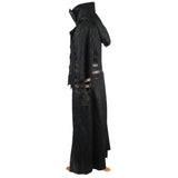 PU Lather Men Polyester Finely Designed Long New Trench Coat