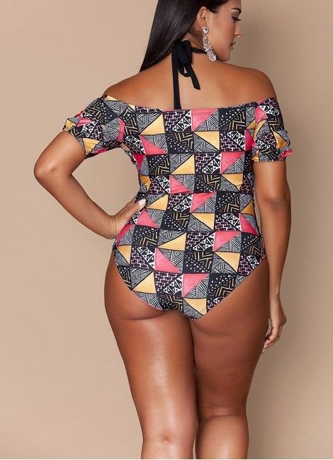 One Piece Full Body Extra Large Premium Floral Summer Swimsuit 2019