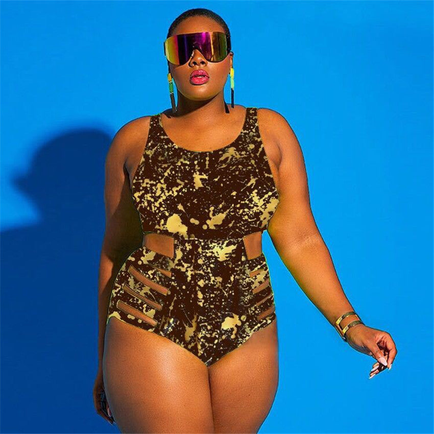 One Piece Full Body Extra Large Premium Floral Summer Swimsuit 2019