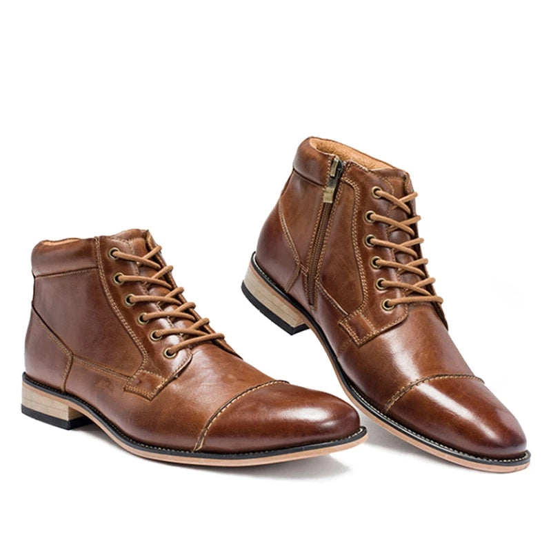 Premium Quality Genuine Leather Comfortable Mens Gorgeous Ankle Business Classic Boot