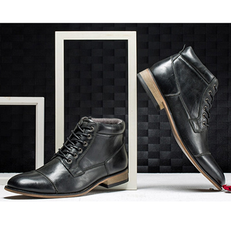 Premium Quality Genuine Leather Comfortable Mens Gorgeous Ankle Business Classic Boot
