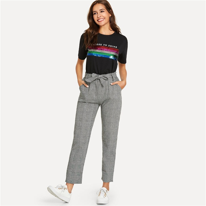 Long Mid Waist Trouser For Summer & Spring