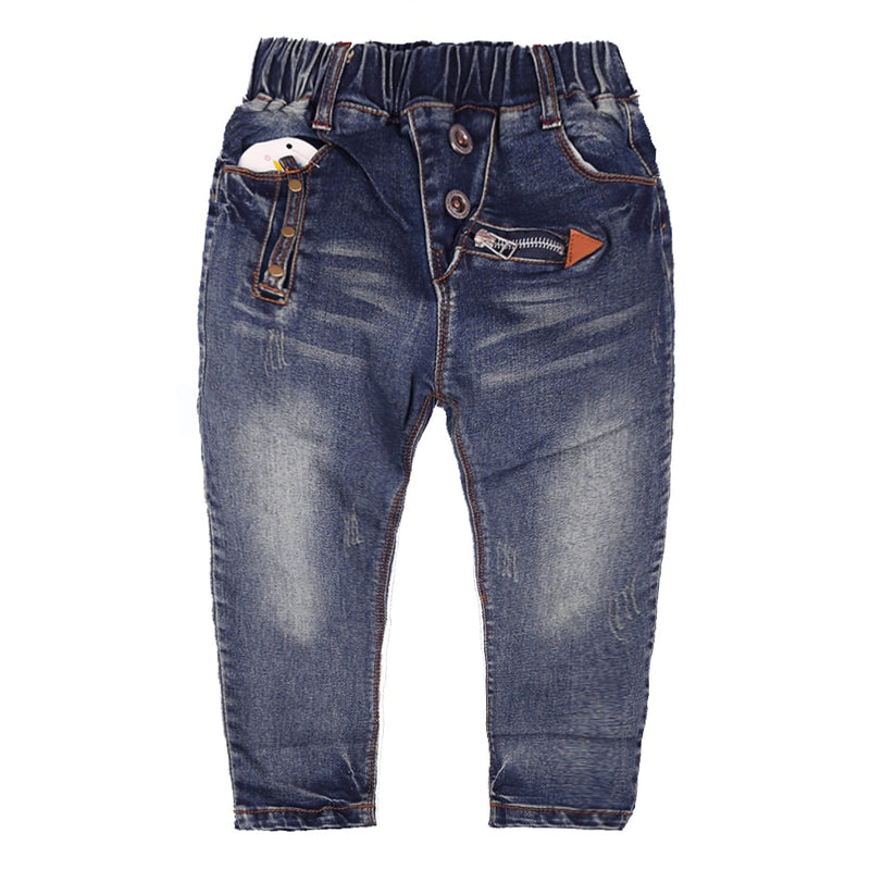 Patchwork Skinny Jeans For Small Boys From 3 To 10 Years