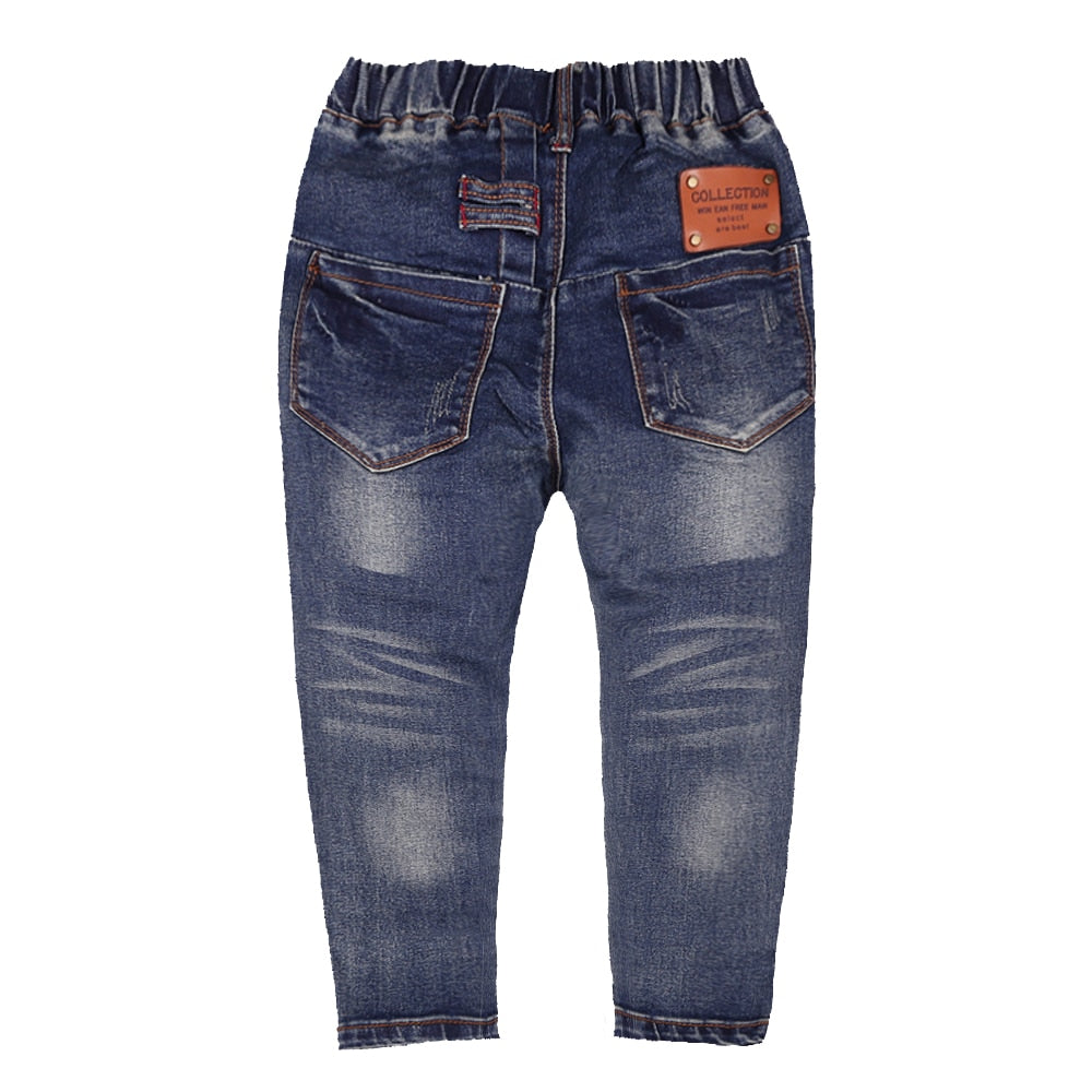 Patchwork Skinny Jeans For Small Boys From 3 To 10 Years