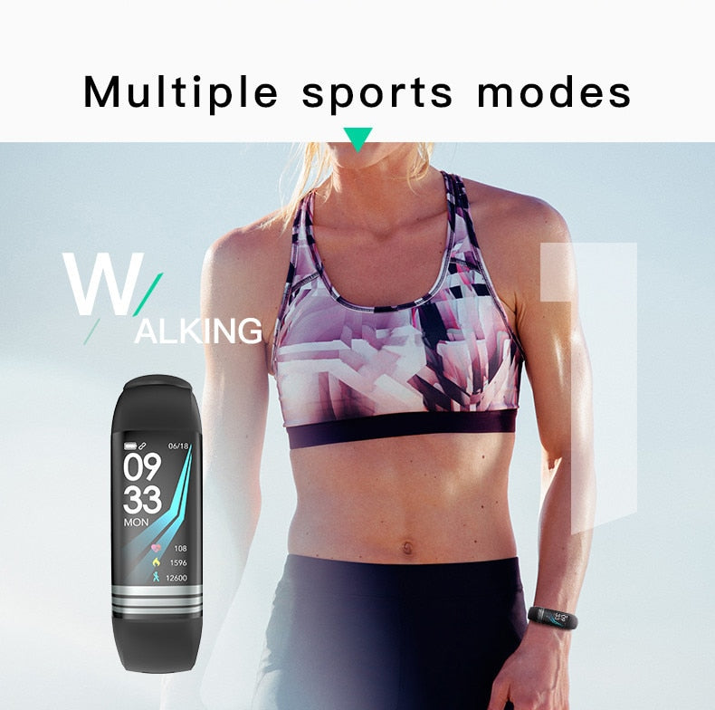 Multiple Sports Good Blood Pressure Monitoring Smart Wrist Watch Band