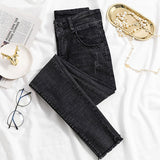Premium Quality Elastic Cotton Stretch Female Denim Jeans