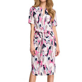 V Neck Party To Beach Casual Looses Short Sleeve Summer Wind