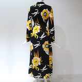 Long Sleeve Maxi Chiffon Beach Boho All Day Long Style