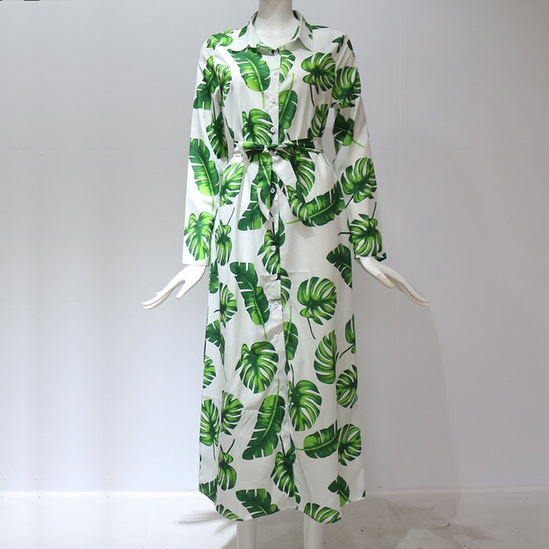 Long Sleeve Maxi Chiffon Beach Boho All Day Long Style