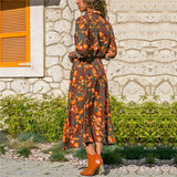 Long Sleeve Maxi Chiffon Beach Boho All Day Long Style