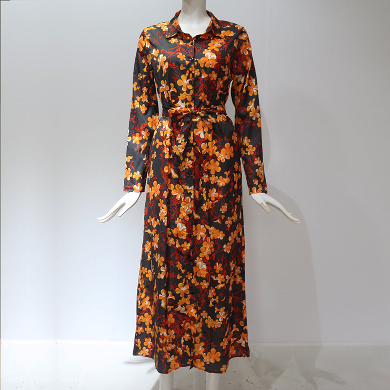 Long Sleeve Maxi Chiffon Beach Boho All Day Long Style