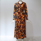 Long Sleeve Maxi Chiffon Beach Boho All Day Long Style