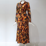 Long Sleeve Maxi Chiffon Beach Boho All Day Long Style