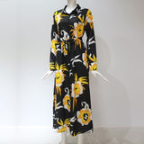Long Sleeve Maxi Chiffon Beach Boho All Day Long Style