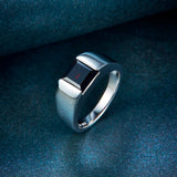 7mm 925 Sterling Silver Finest Garnet Ring