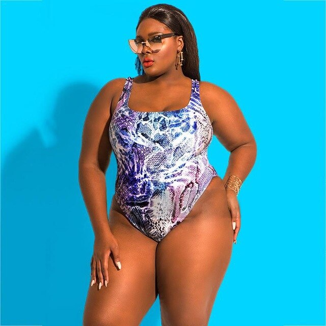 Sling Backless High Waist One Piece Extra Large Summer Swimsuit For Beachwear & Vacation
