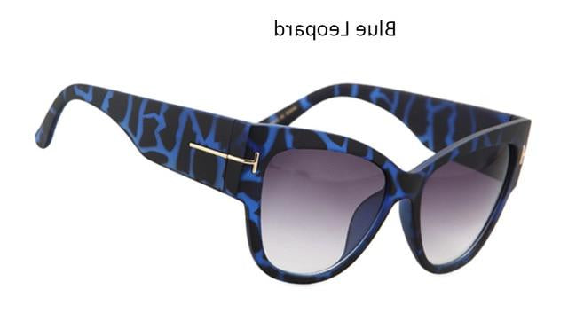 2019 New Tom Fashion Brand Designer Cat Eye Women Sunglasses Female Gradient Points Sun Glasses Big Oculos feminino de sol