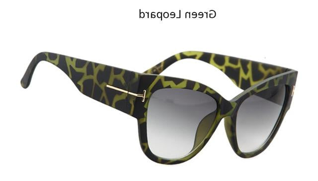 2019 New Tom Fashion Brand Designer Cat Eye Women Sunglasses Female Gradient Points Sun Glasses Big Oculos feminino de sol
